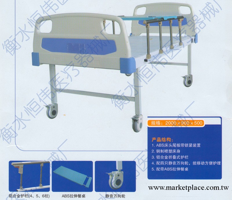 北極熊ABS平行醫用傢用多功能護理床HW-A06批發工廠,批發,進口,代購