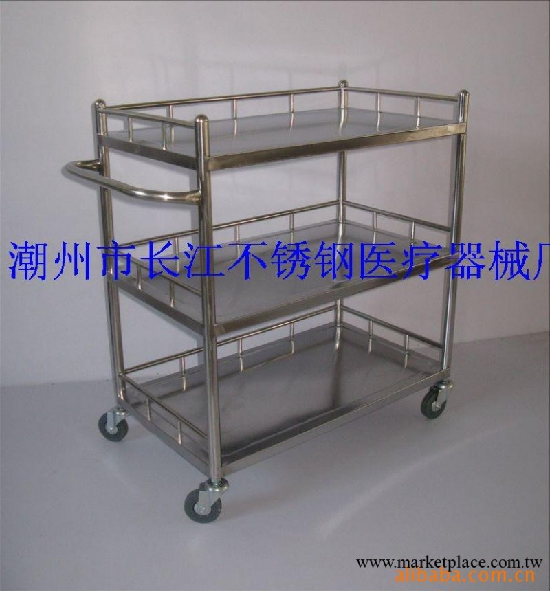 不銹鋼三層工作車 醫療器械 病房設備工廠,批發,進口,代購