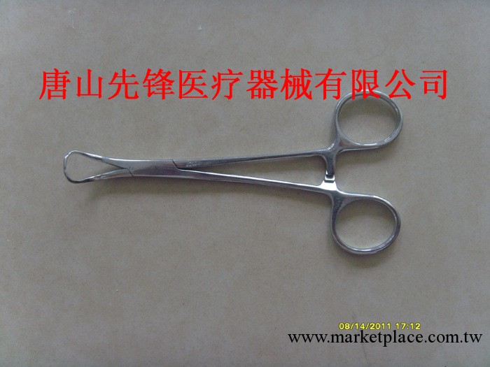 ㊣【上海金鐘】不銹鋼佈巾鉗 帕巾鉗 創巾鉗 佈帕鉗 基礎手術器械工廠,批發,進口,代購