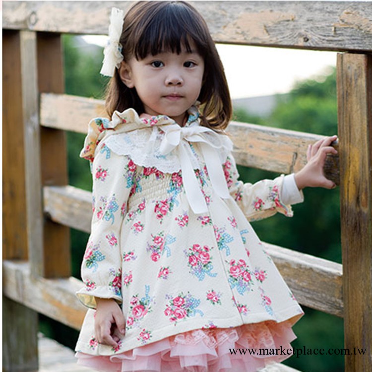 2013兒童公主蓬蓬裙 女童韓版蕾絲花邊童裙 玫瑰花童外套批發廠傢工廠,批發,進口,代購