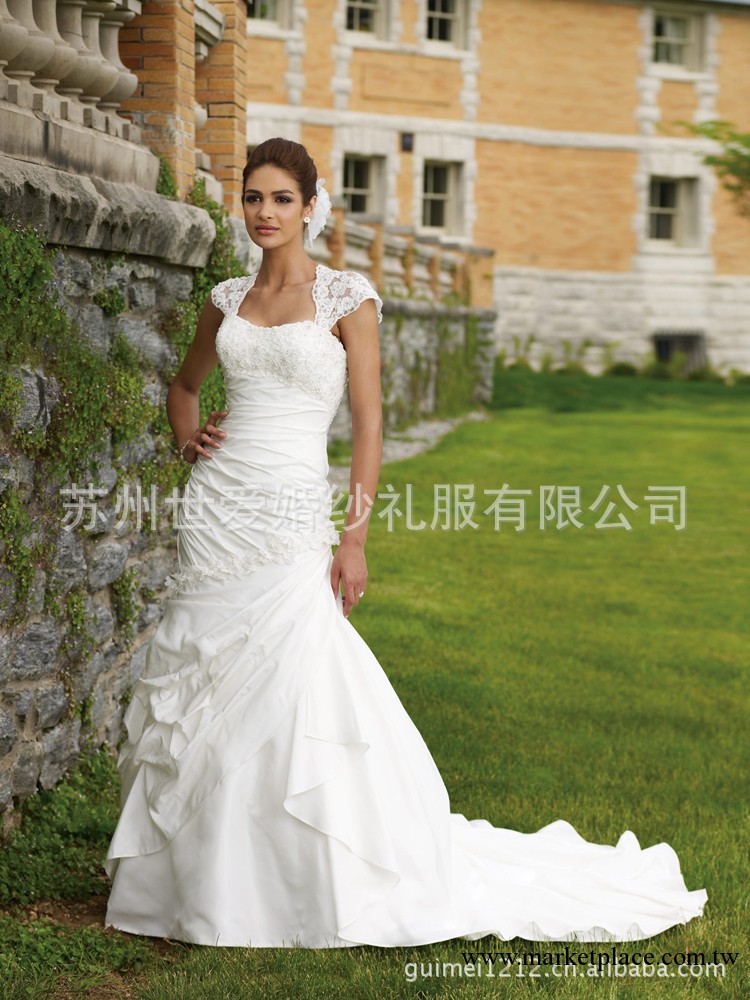 2012新款蕾絲婚紗大拖尾 toy xalat 歐洲婚紗禮服  110226工廠,批發,進口,代購