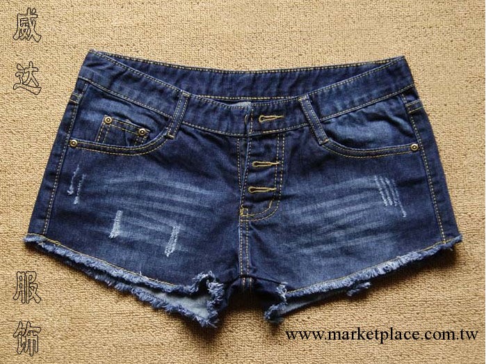 牛仔短褲 工廠直供夏季藍色牛仔女褲 韓版顯瘦牛仔短褲（新款）工廠,批發,進口,代購