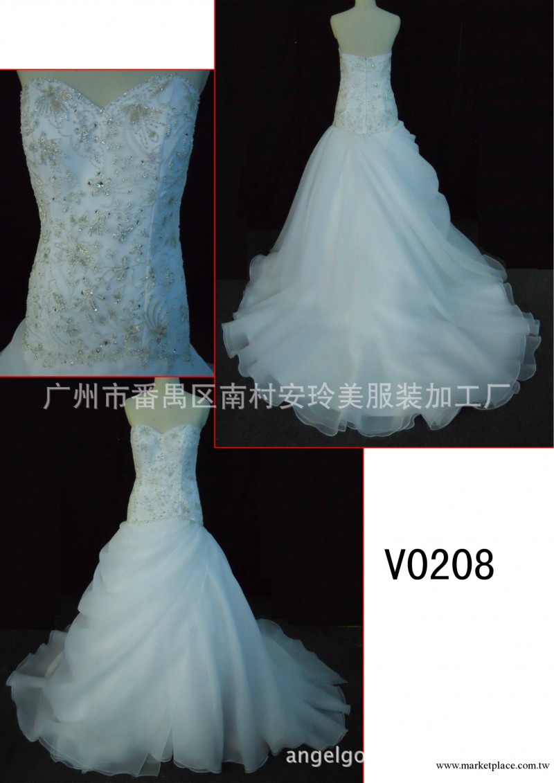 新娘婚紗禮服 新款2013 韓版 甜美公主 豪華長大拖尾婚紗 安玲美工廠,批發,進口,代購