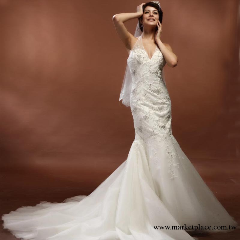 新款時尚婚紗 2013-30款 進口 蕾絲 歐跟紗 手工縫制珠珠亮片工廠,批發,進口,代購
