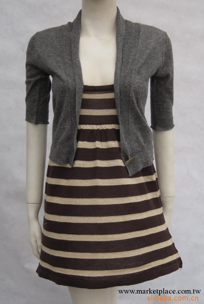 2013中長款時尚女式針織小背心  金屬條紋間色吊帶衫批發・進口・工廠・代買・代購