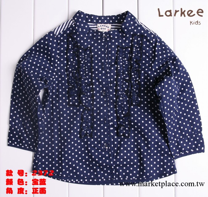 LARKEE 拉奇童裝 女童長袖襯衫 2372工廠,批發,進口,代購