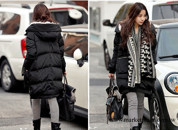2013正品女裝女式 新款 韓版個性 軍工裝 中長款加厚大碼 羽絨衣工廠,批發,進口,代購