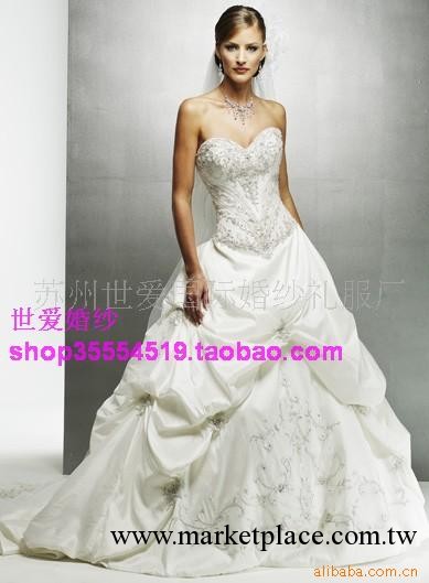 wedding bridal歐美婚紗embroiderybeaded weddingdress WLF398工廠,批發,進口,代購