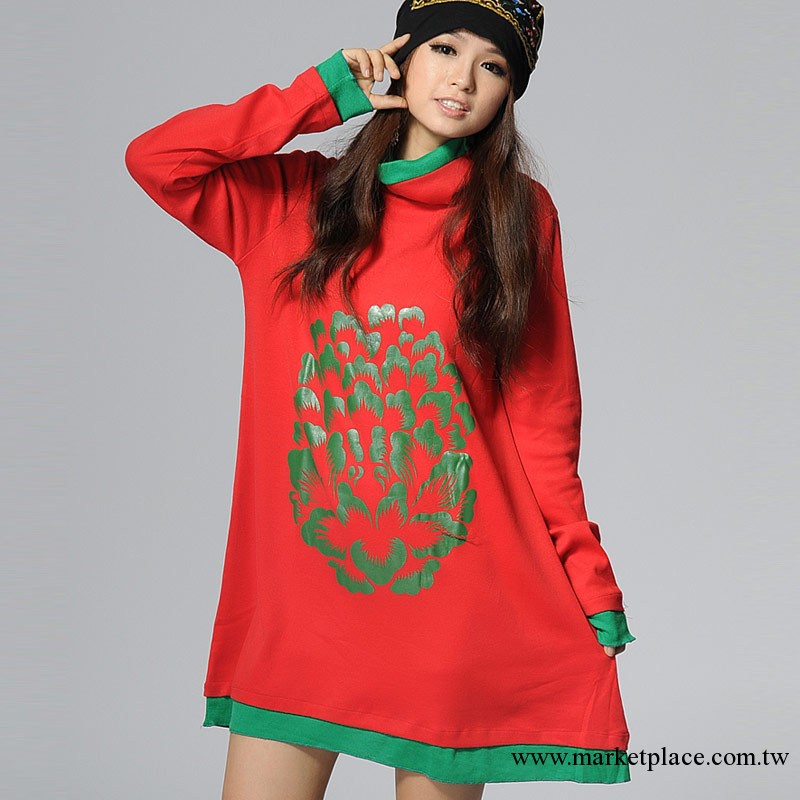 1082#  2012秋冬 女裝 2011 新款 修身 連衣裙 相逢工廠,批發,進口,代購