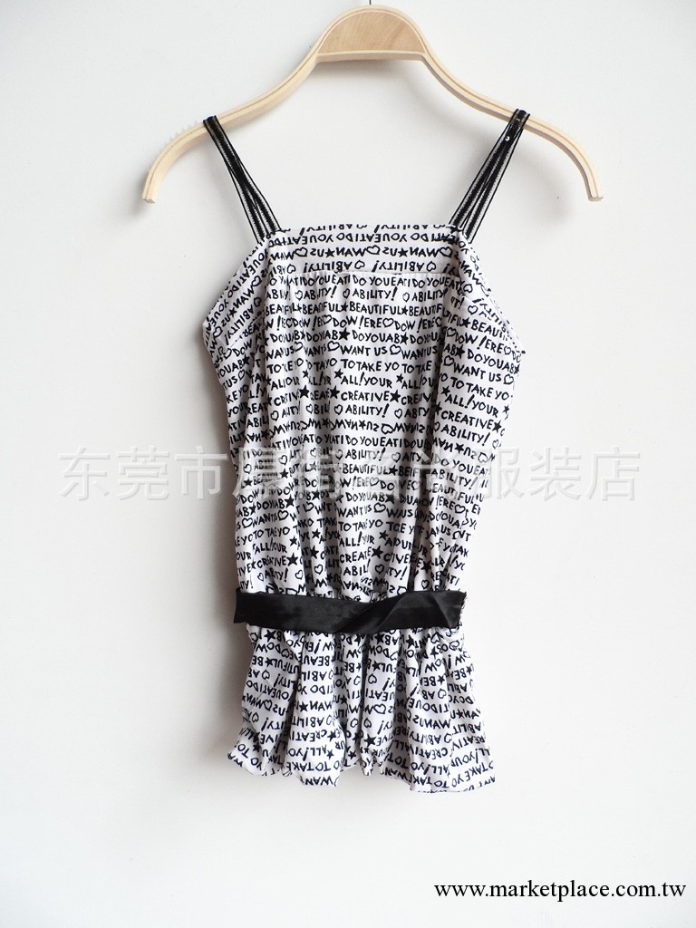 夏裝 女式針織衫 百搭女上裝小吊帶背心 庫存女裝批發 廠價服裝工廠,批發,進口,代購