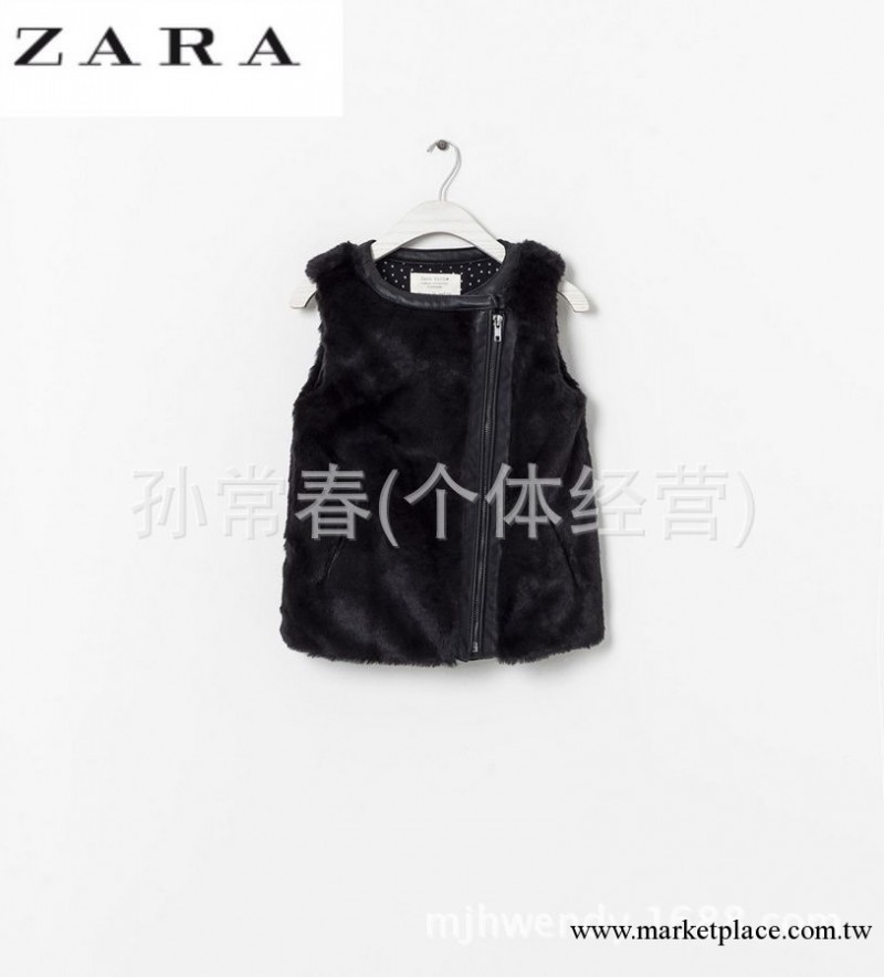 外貿秋冬精品童裝 歐美原單 zara 官網同步款 女童純色 造型馬甲工廠,批發,進口,代購