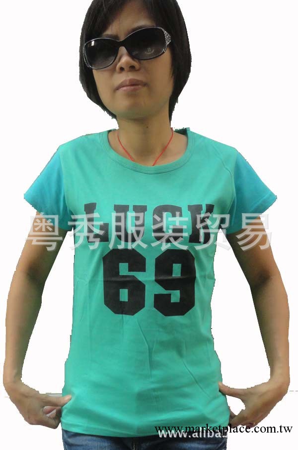 便宜女裝T恤爆批  休閑 舒適女裝短袖圓領T恤 女式T恤工廠,批發,進口,代購