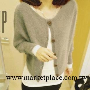 2013秋裝新款女裝韓版蝙蝠袖寬松兩穿毛衣外套針織衫女開衫工廠,批發,進口,代購