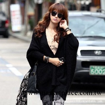 韓版女裝蝙蝠袖毛衣開衫Y218工廠,批發,進口,代購