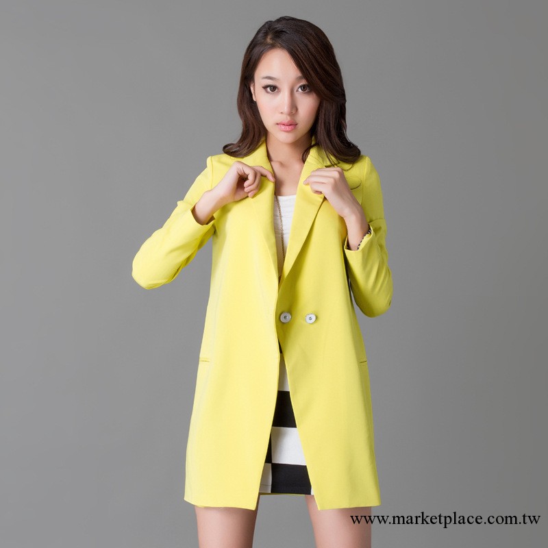 2013新款風衣女裝外套 韓國品牌女式風衣外套 韓版中長款大衣批發工廠,批發,進口,代購