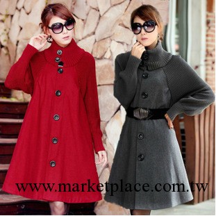 2013秋裝外套新品 長款韓版女式風衣女裝大衣 外套工廠,批發,進口,代購