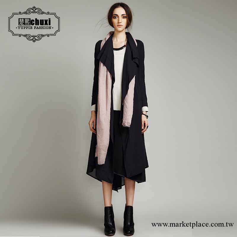 2013歐美女裝秋季新款上衣潮流中長款女式風衣女大衣外套女工廠,批發,進口,代購