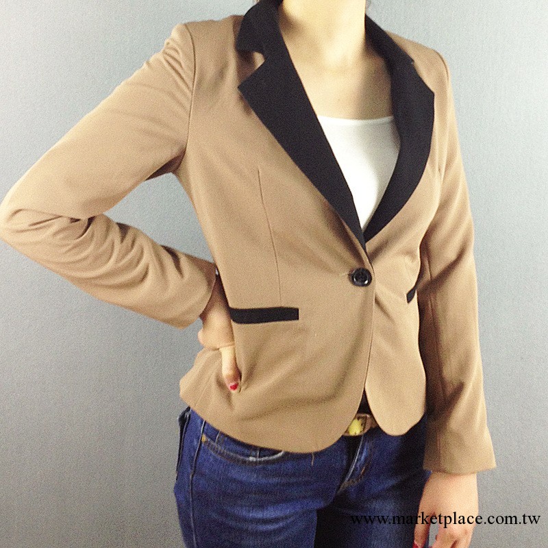 2013新款女裝　外貿原單法國品牌小西服　女式小外套　OL西裝工廠,批發,進口,代購