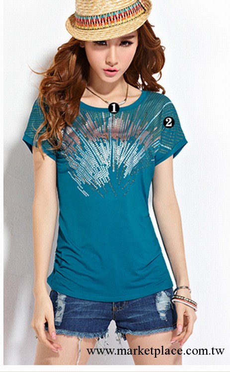 2013新款女裝蝙蝠袖韓版寬松大碼t恤 女 短袖 T恤衫夏  瑞智工廠,批發,進口,代購