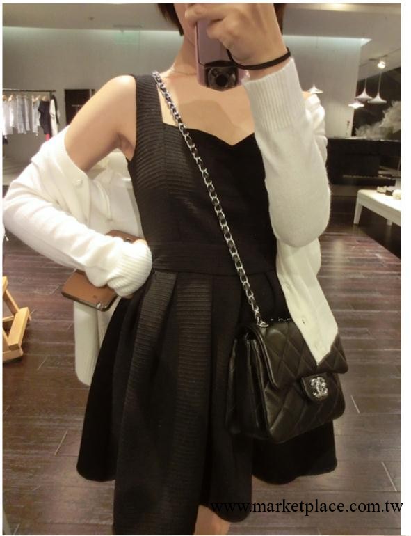 高端赫本風 簡潔無袖背心連身裙 最完美赫本小黑裙 黑  1488#工廠,批發,進口,代購