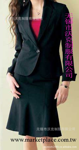 黑色西服女 女式西裝職業裝 女士西服職業裝 無錫西服職業裝工廠,批發,進口,代購