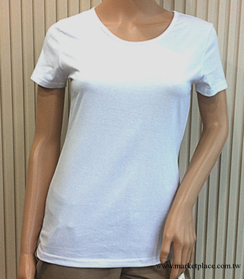 熱賣修身圓領T恤 女式萊卡短袖T恤 空白T恤 空白廣告衫 手繪T恤工廠,批發,進口,代購