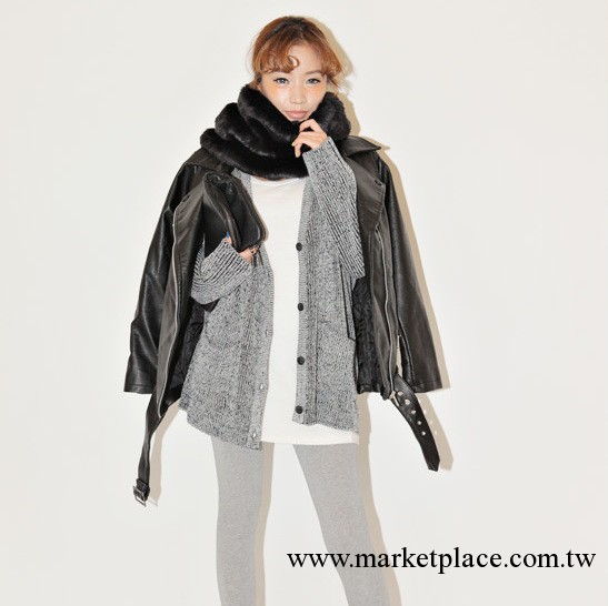 2013冬裝韓國stylenanda女裝混合色百搭長款針織毛衣開衫776工廠,批發,進口,代購