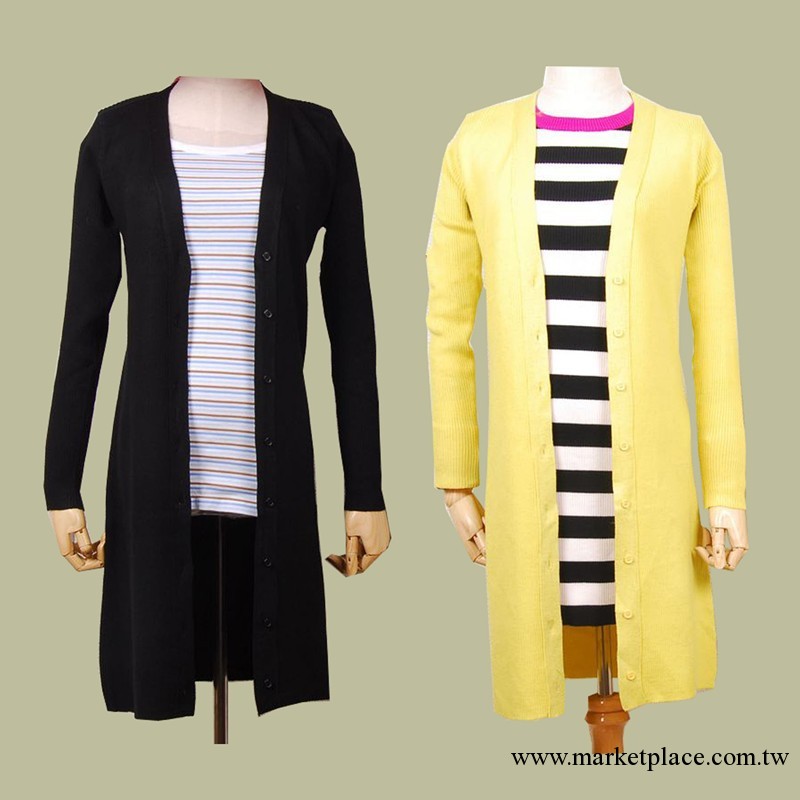 2013秋裝新款女裝  修身顯瘦 長款針織開衫  廠傢直銷工廠,批發,進口,代購