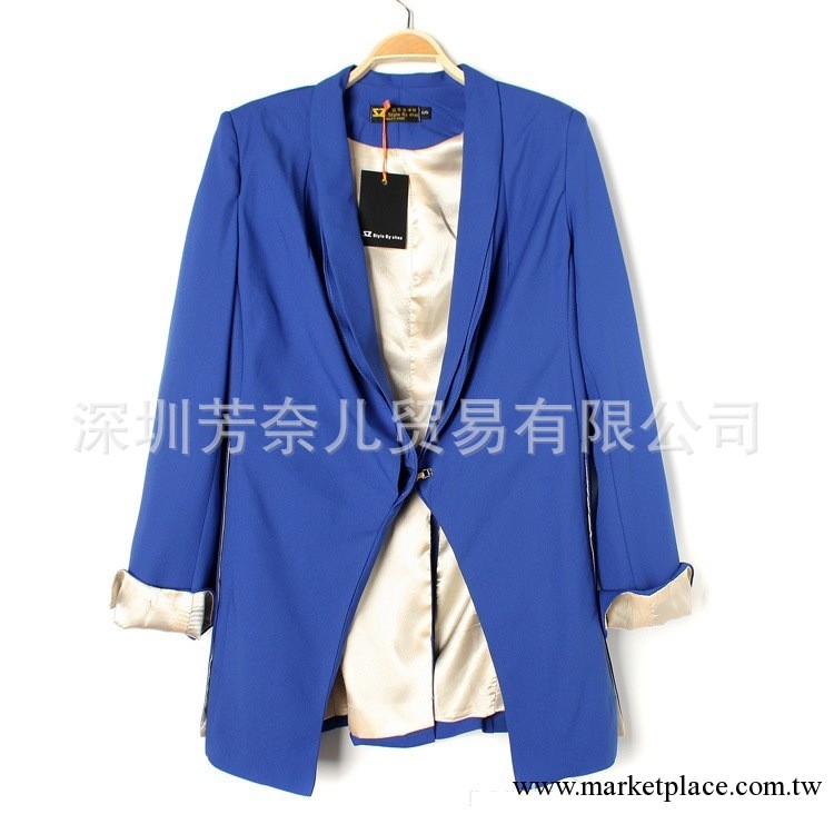 13 新款 瑞麗 女裝 中長款 西裝 外套 雪紡 小西服工廠,批發,進口,代購
