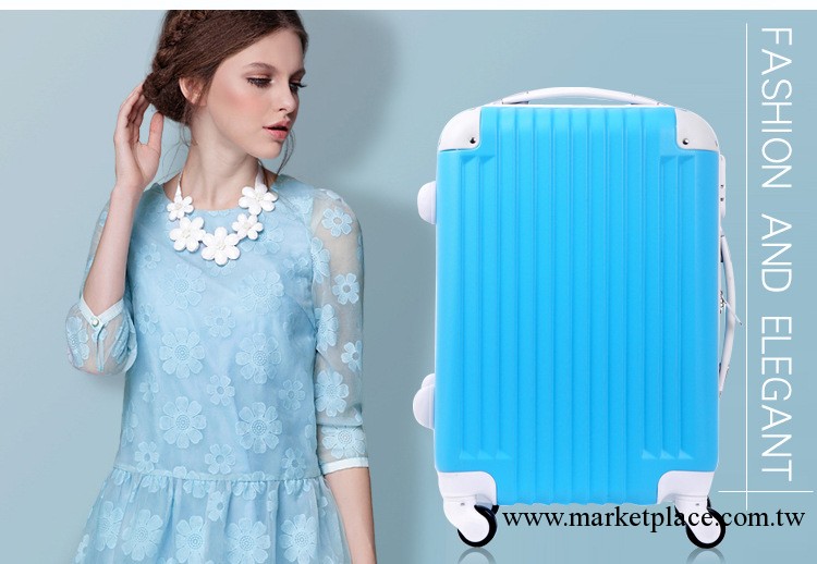 外貿原單ABS行李旅行拉桿箱航空商務登機箱簡約大氣時尚糖果色工廠,批發,進口,代購