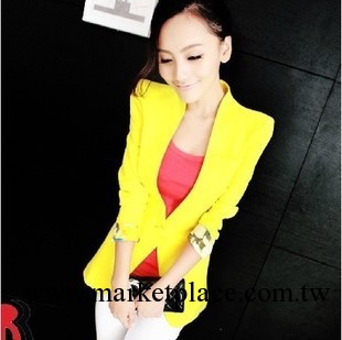 2013秋裝新品糖果色女裝小西服女士修身韓版聳肩OL小西裝工廠,批發,進口,代購