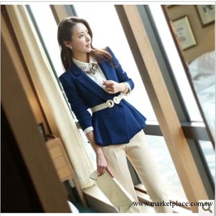 2013秋裝新款 小西服外套女 修身氣質休閑小西裝 女裝批發工廠,批發,進口,代購