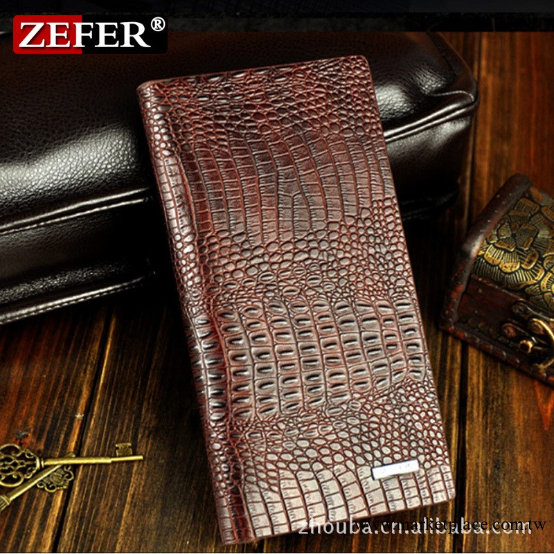 ZEFER正品男士牛皮錢包 韓版時尚錢夾EZ034工廠,批發,進口,代購