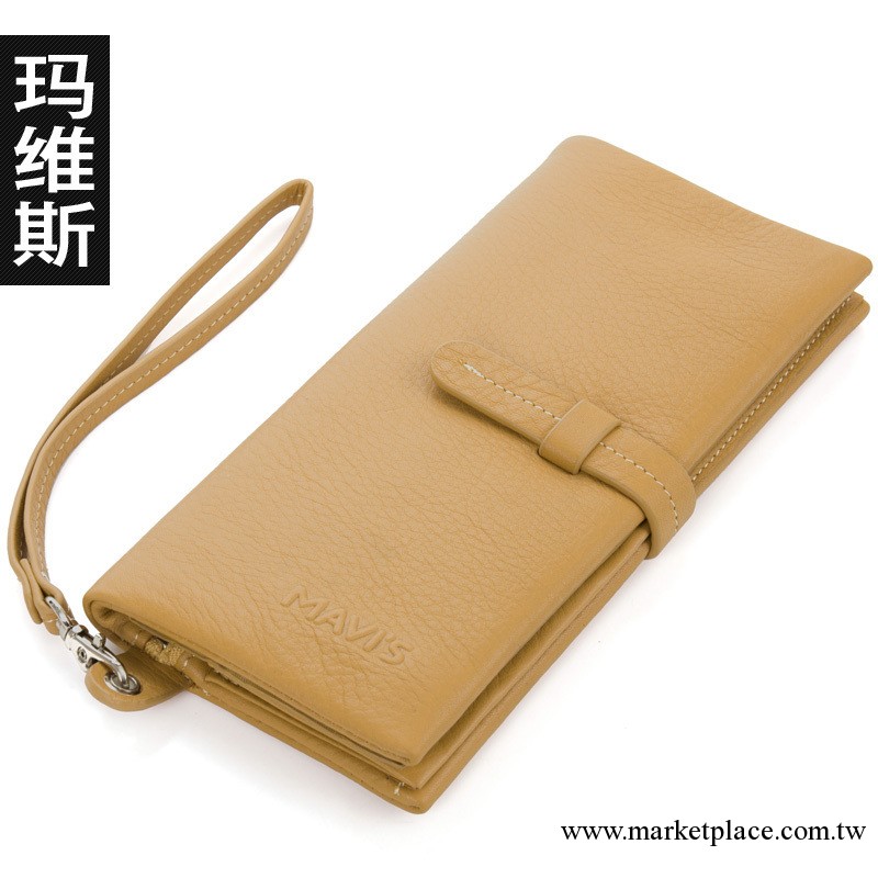 瑪維斯正品牌女包皮具批發真皮長款女士錢包韓版時尚黃色錢夾皮夾工廠,批發,進口,代購