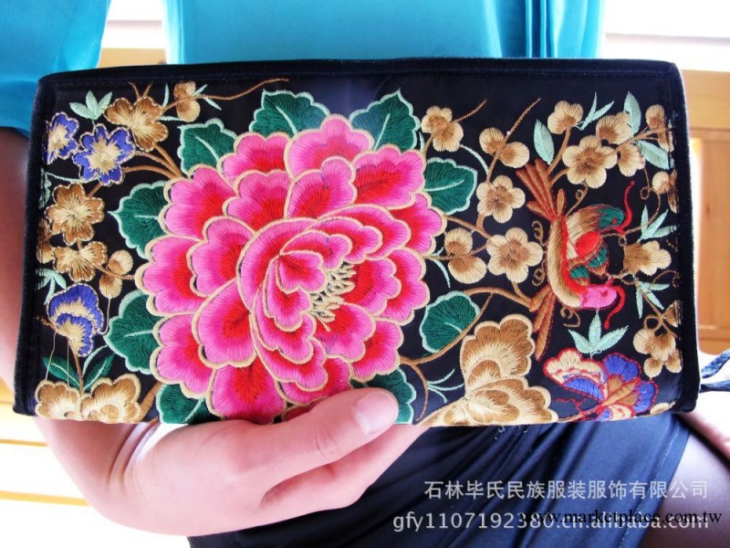 民族風 3號繡花錢包 橫款方形 搖錢樹圖案錢包 時尚女式錢夾工廠,批發,進口,代購