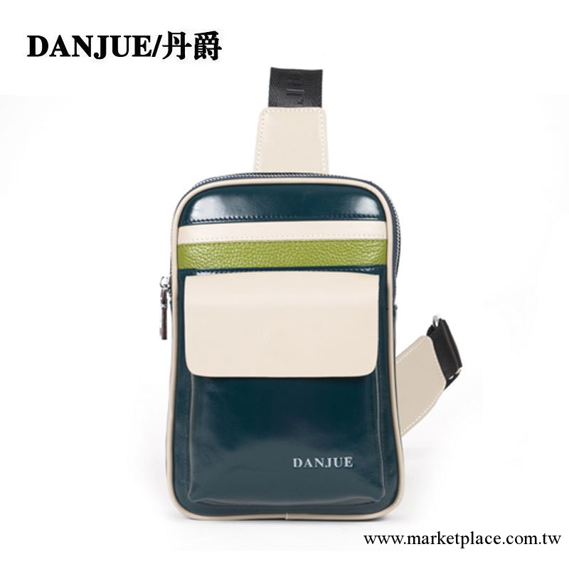 Danjue/丹爵正品 新款頭層牛皮 男士潮流胸包 休閑胸包 支持混批工廠,批發,進口,代購