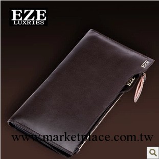 EZE真皮男士長款錢夾 進口頭層牛皮 抽卡功能男錢包卡包 Q2011工廠,批發,進口,代購