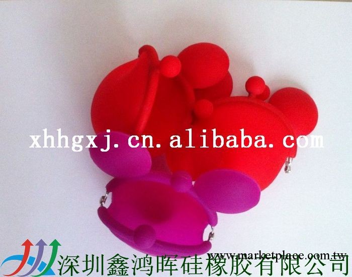 供應時尚米老鼠頭矽膠錢包 硬幣錢包 鎖匙錢包 矽膠袋工廠,批發,進口,代購