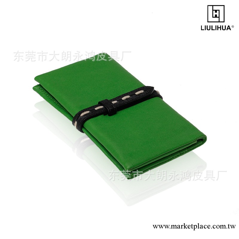 廠傢供應 創意女士錢包 綠色黑色短款 皮質錢包 錢包批發工廠,批發,進口,代購