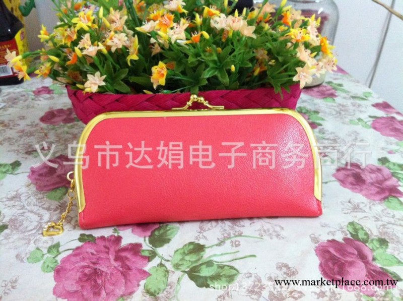 春季新品韓版時尚女士票夾 荔枝紋糖果色復古錢夾女士手拿包錢包工廠,批發,進口,代購