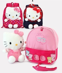 韓國可愛韓版KT貓咪玩具包防走失丟兒童男女幼兒園小書包雙肩背包工廠,批發,進口,代購