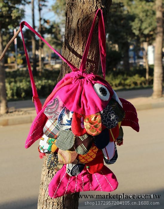 批發供應民族包 手工休閑包 女 潮款 雙肩背大魚包工廠,批發,進口,代購