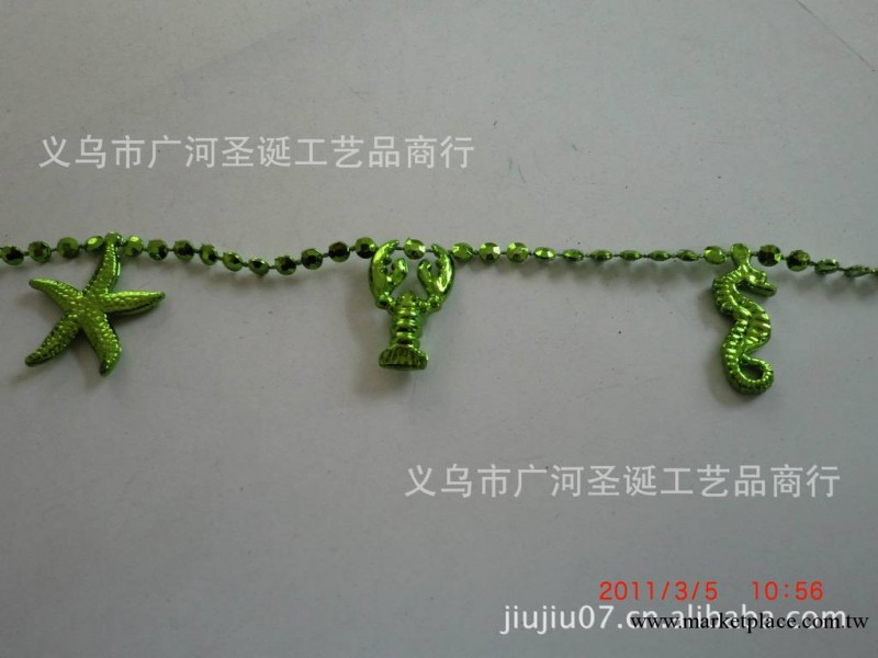 廠傢直銷狂歡節愛爾蘭節產品、聖誕珠鏈、項鏈、6MM間海產珠鏈工廠,批發,進口,代購