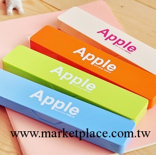 1831 日韓文具 Apple糖果色鉛筆盒 收納盒 文具盒 筆袋工廠,批發,進口,代購
