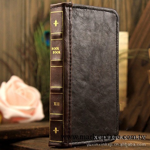 蘋果iPhone5bookbook復古書籍錢包保護套iphone4手機保護套工廠,批發,進口,代購