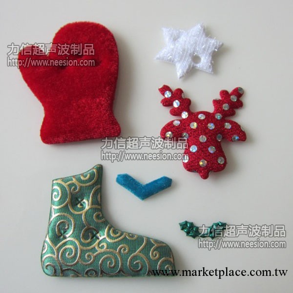 提供高品質聖誕類飾品 復活節飾品 超聲波壓花加工工廠,批發,進口,代購