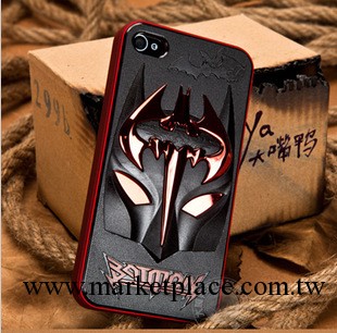 蘋果iPhone4S 5 立體蝙蝠俠手機殼保護套 蘋果5電鍍金屬邊框外殼工廠,批發,進口,代購