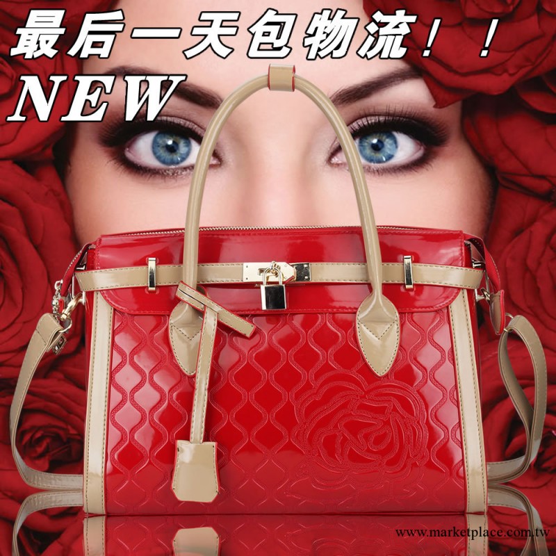 凱納迪 秋冬新款韓版時尚女包 手提兩用包 大紅色新娘包現貨 8188工廠,批發,進口,代購