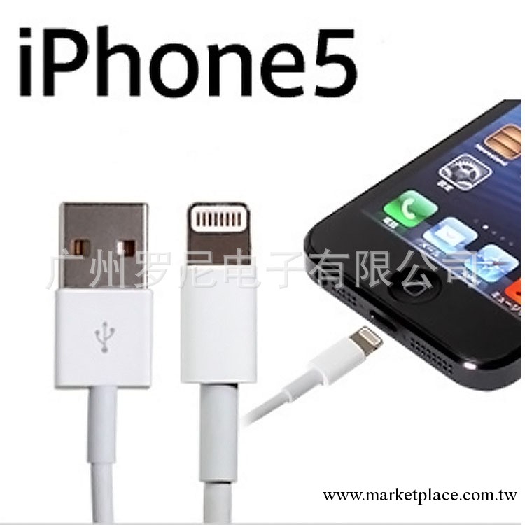 蘋果5代數據線 apple Lightning至USB 連接線 閃電 iphone5數據線批發・進口・工廠・代買・代購