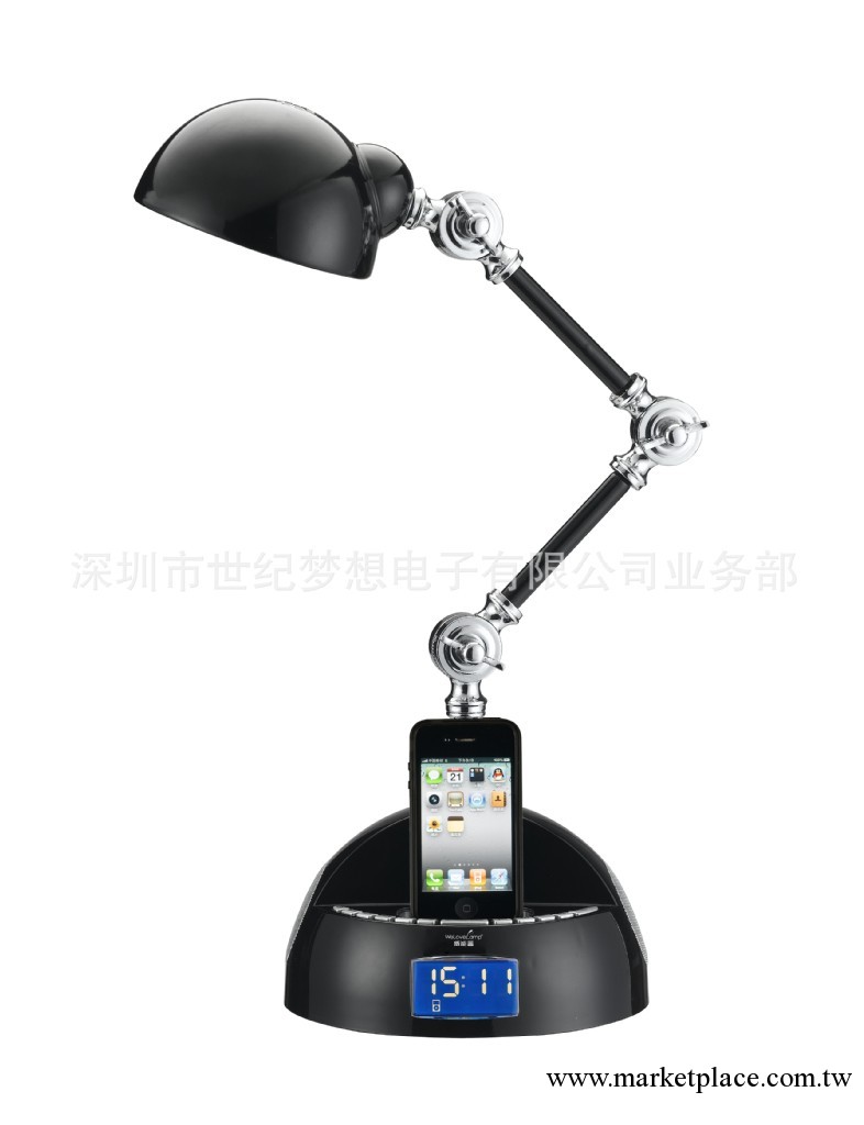 新款臺燈iPhone音響，蘋果手機音響，酒店音響，帶鬧鐘睡眠收音機工廠,批發,進口,代購